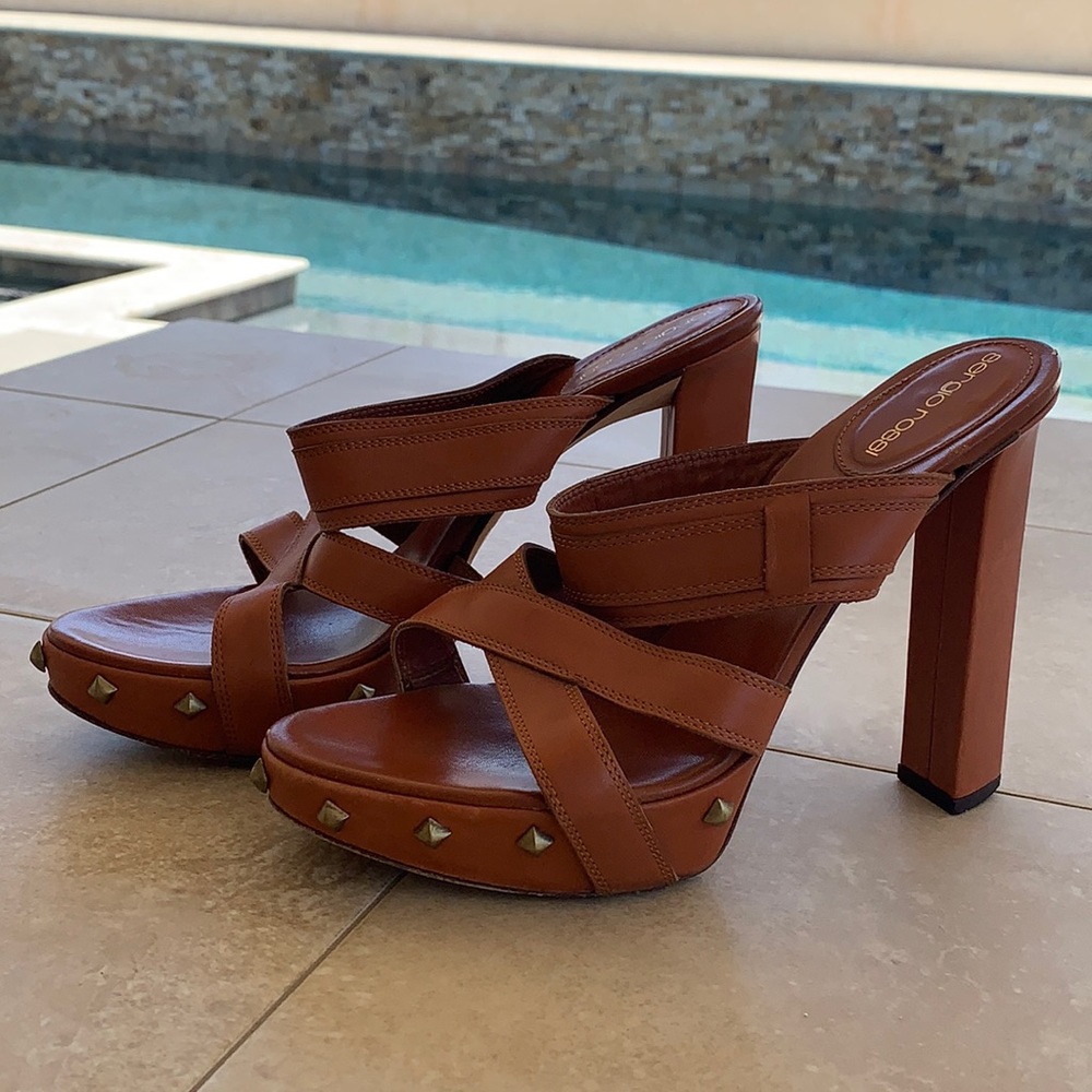 Sergio Rossi Studded Heels